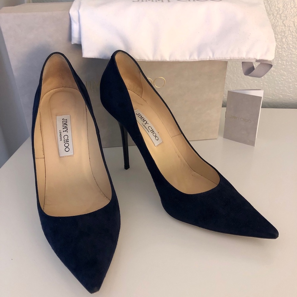 💖 Jimmy Choo Abel Pump - Navy, Size 42 💖